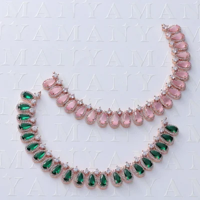 DROPS PINNED WITH DIAMONDS