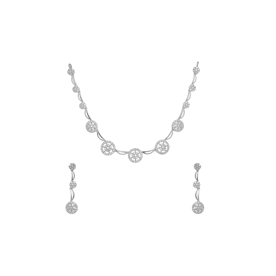 GROUP OF DIAMOND FLOWERS PARTY WEAR