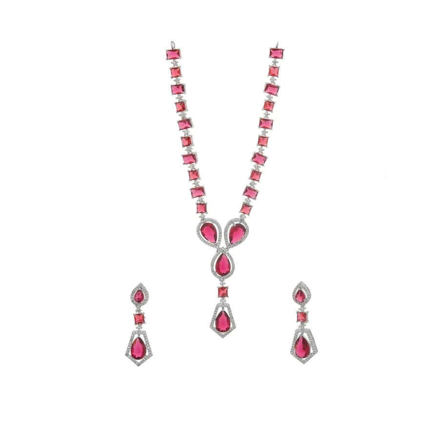 BEAUTIFIED STONES CHAINED NECKLACE
