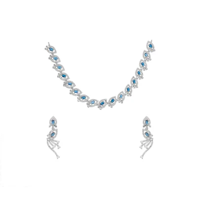 UNIQUE BEEDS WITH STONED DIAMONDS NECKLACE