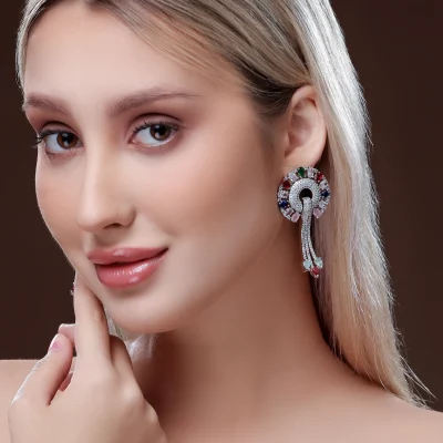 CUCKOO CARVED EARINGS