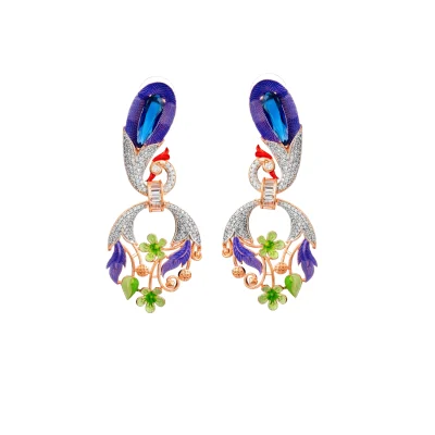 MINI PEACOCK EARINGS