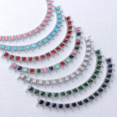 SOLITAIRE BLING NECKLACE SET