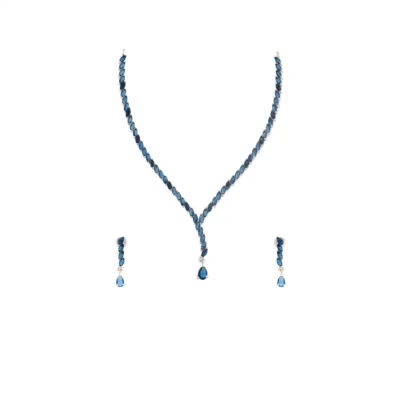SILVER ENCHANTED DROP NECKLACE SET