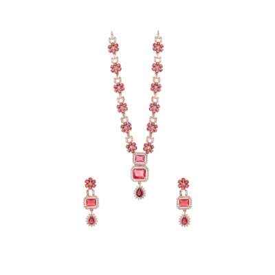 EMERALD BLOOM DIAMOND NECKLACE