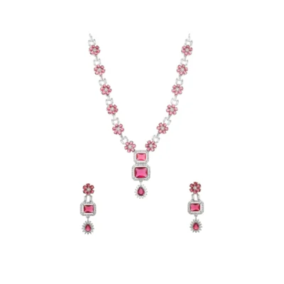 EMERALD BLOOM DIAMOND NECKLACE